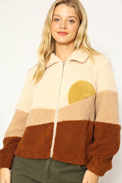Sunset Teddy Jacket