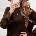 Small Brown Lacey long sleeve top