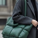 Green Puffer handbag