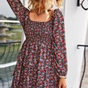  Long sleeve floral dress
