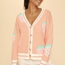  Strawberry knit cardigan