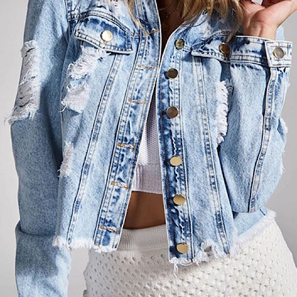 Cropped denim jacket | Jane.com