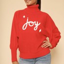 Small Pink Turtle neck holiday sweater