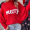 Small Red Turtle neck holiday sweater
