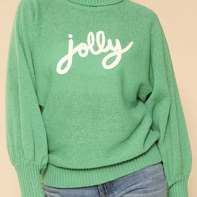 Turtle neck holiday sweater