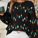  Holiday lights sweater