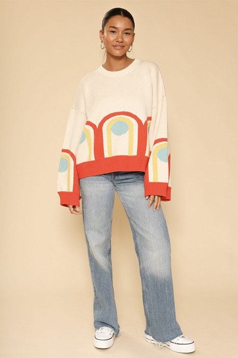 Retro arch sweater