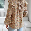  Long sleeve floral blouse