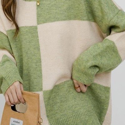 Checkered sweater