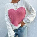  Heart knit sweater