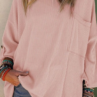 Ribbed oversized top