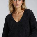  V neck crop sweater