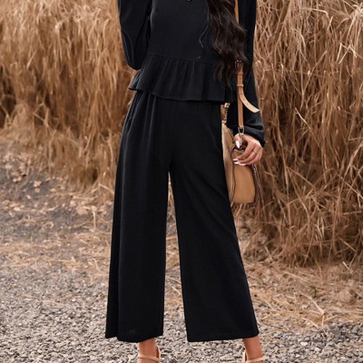 Two piece long sleeve pant set