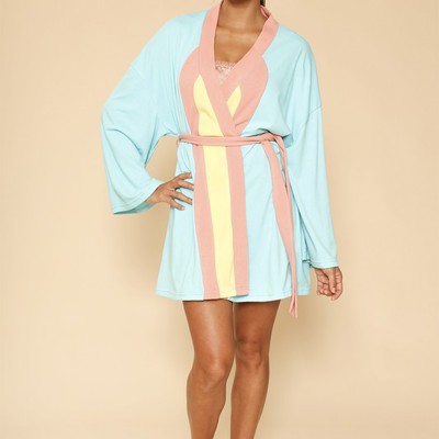 Retro arch terry cloth novelty robe