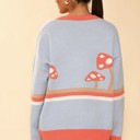  Retro mushroom cardigan