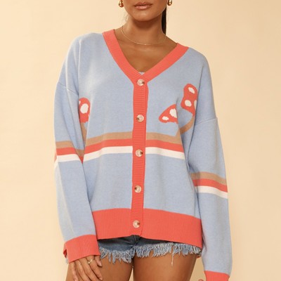 Retro mushroom cardigan