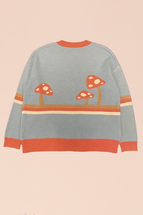 Retro mushroom cardigan