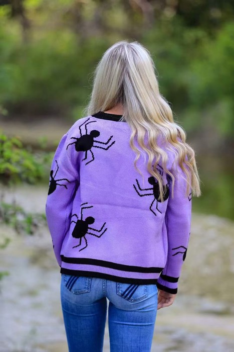 Spider knit cardigan