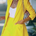 Small Yellow Two piece blazer and shorts set