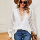  Long sleeve v neck blouse