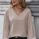  Long sleeve v neck blouse
