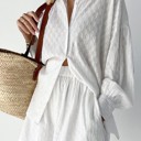 Small White Two piece shorts set