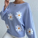 Small Blue Sweet floral sweater