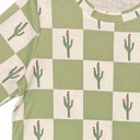  Printed cactus check lounge set