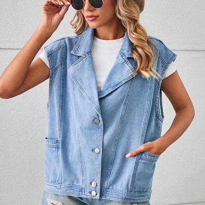 Denim jacket vest