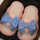 Pink S Miss Sparkling Cute Bow Slides