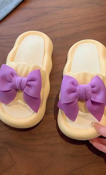Miss Sparkling Cute Bow Slides