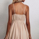  V-neck front bow dress