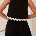 Small Black 2-pc Shorts Set