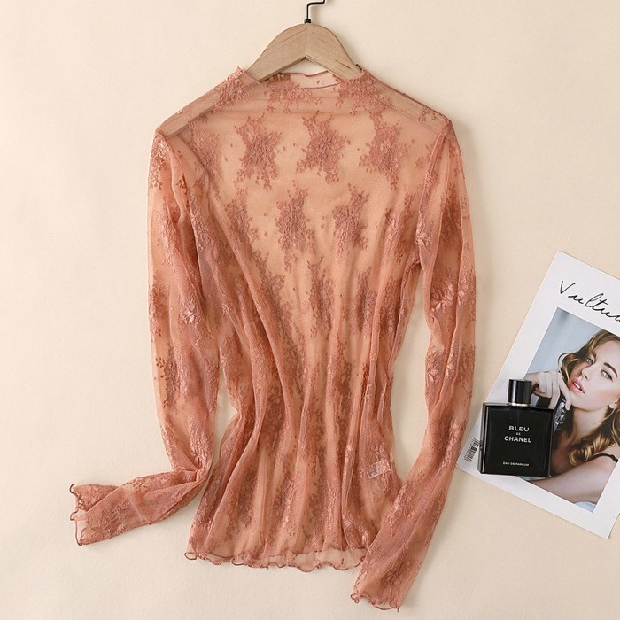 Long Sleeve Mesh Top 