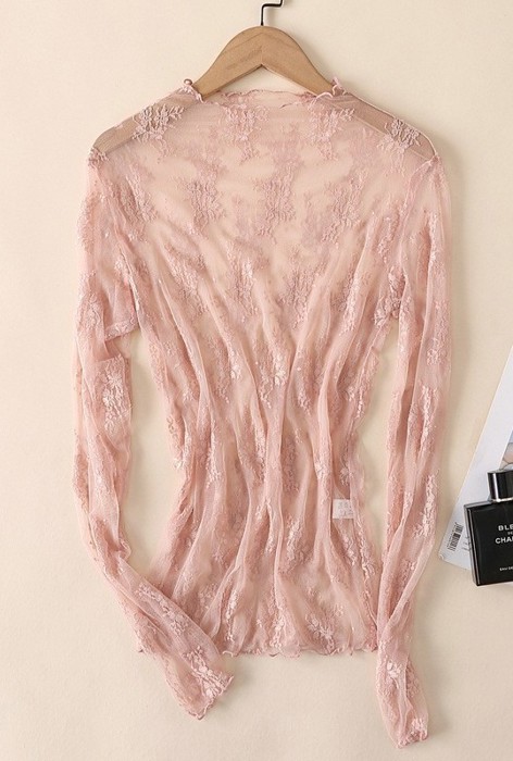 Long Sleeve Mesh Top 