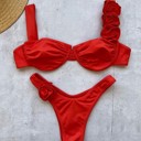 Red Small Miss Sparkling Two piece rose bikini