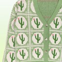  Cactus tile cardigan