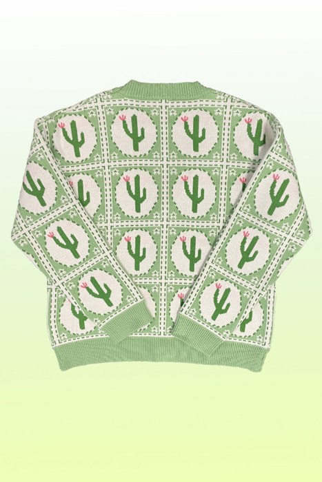 Cactus tile cardigan