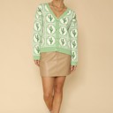  Cactus tile cardigan