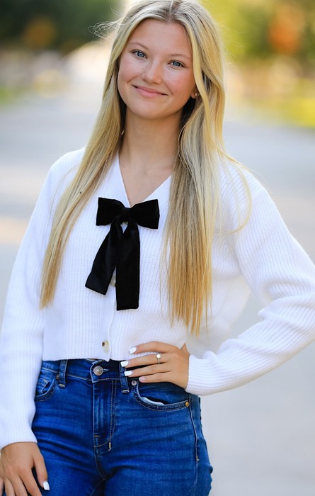 Bowtie Cropped Cardigan