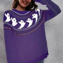 Small Purple Halloween Sweaters