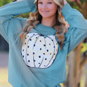 Small Blue Pumpkin sweatshirt