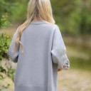  Floral knit cardigan