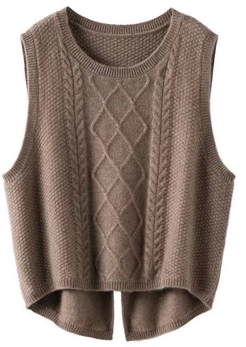Cable Knit Sweater Vest 