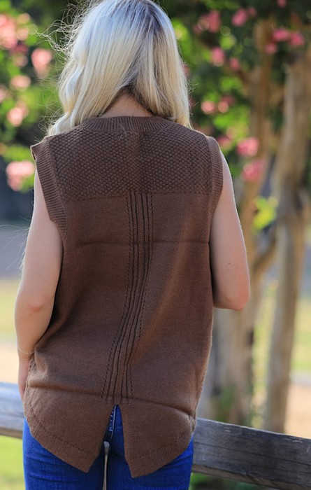 Cable Knit Sweater Vest 