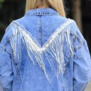  Fringe Denim Jacket