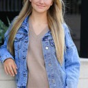 Small Fringe Denim Jacket