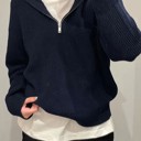  Half Zip Knit Sweater