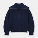  Half Zip Knit Sweater