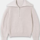  Half Zip Knit Sweater